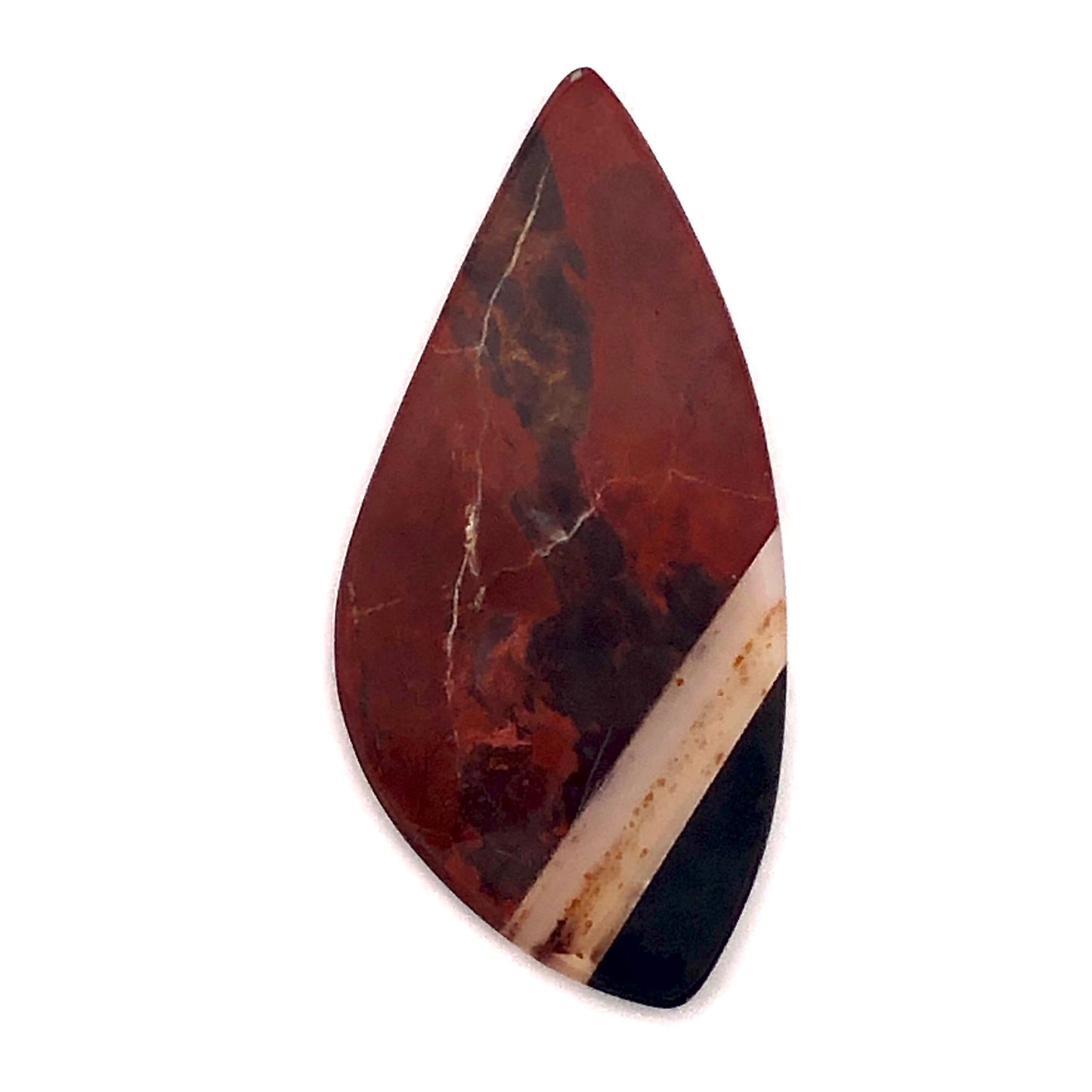 Red Jasper, Montana Agate, Black Jade Intarsia