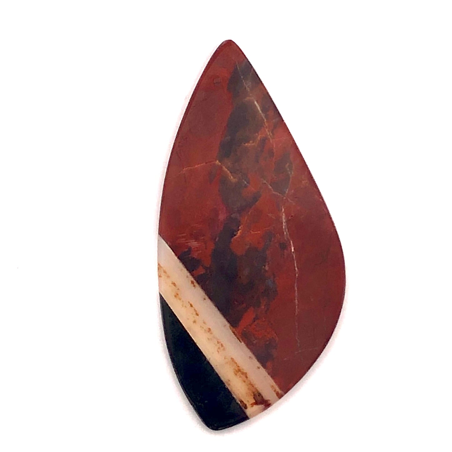 Red Jasper, Montana Agate, Black Jade Intarsia