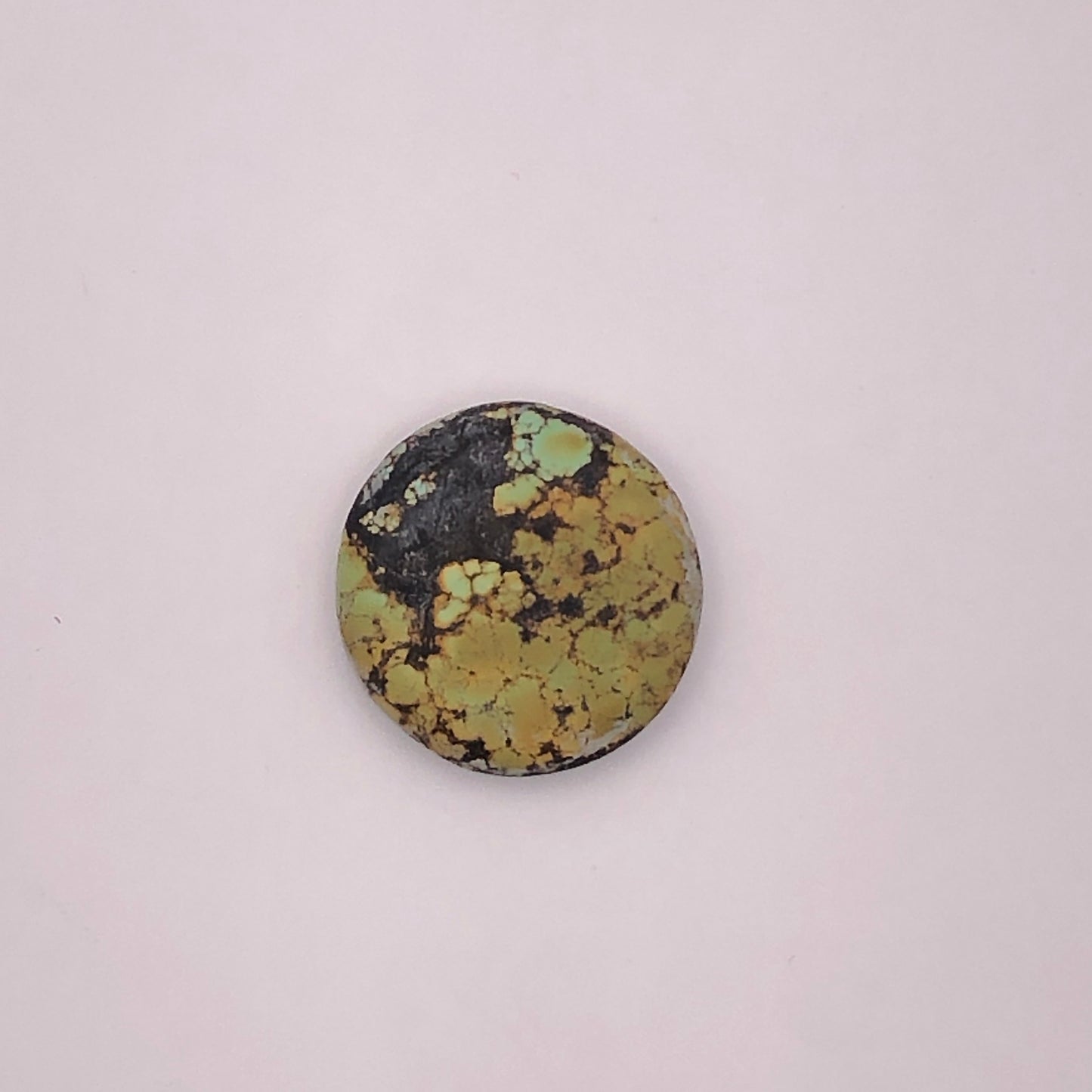 Huebi Polychrome Turquoise disk Cabochon