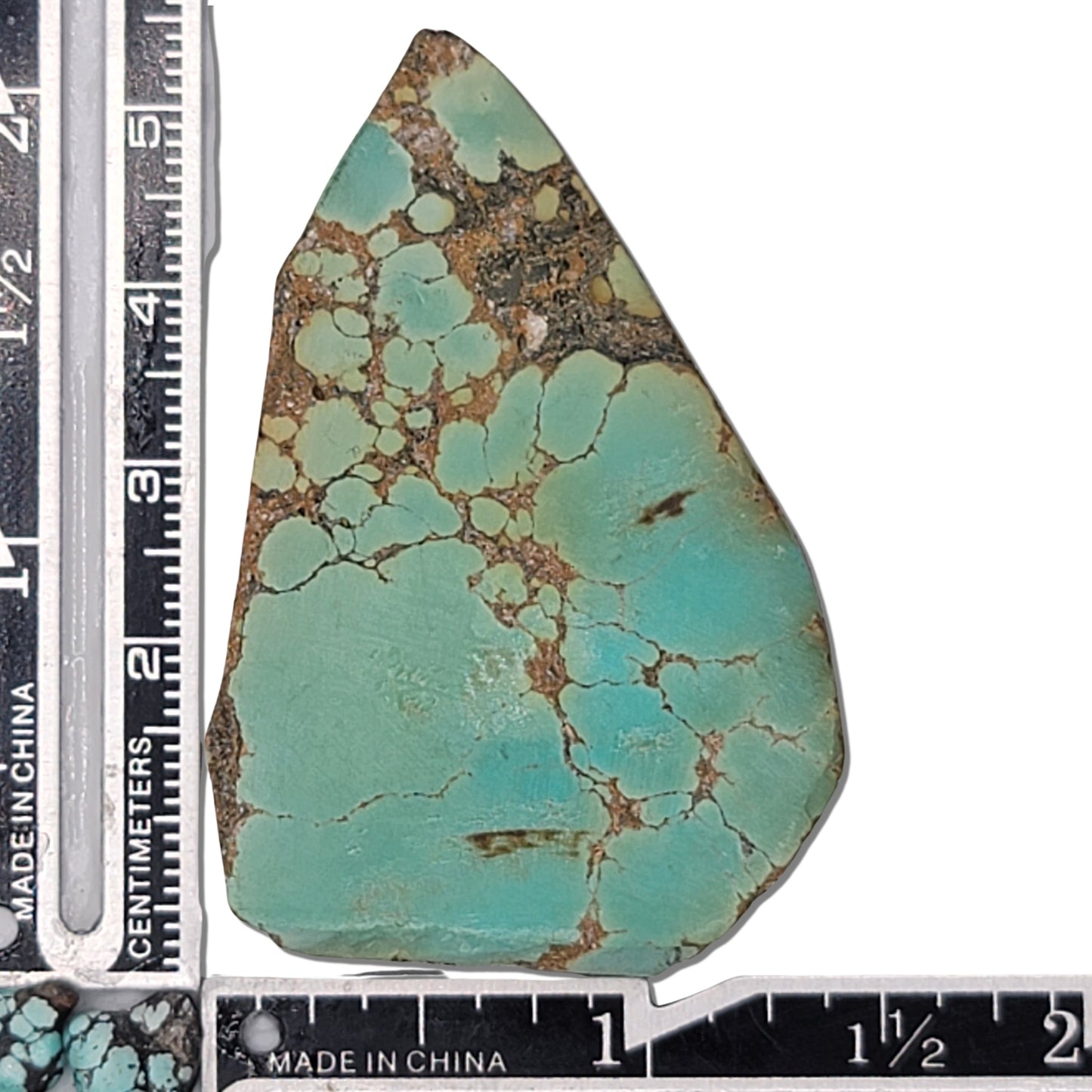 A 19-gram turquoise stone in a soothing greenish-blue shade with a fine brown matrix, ideal for crafting or collecting. Available at www.naturalturquoise.com.






