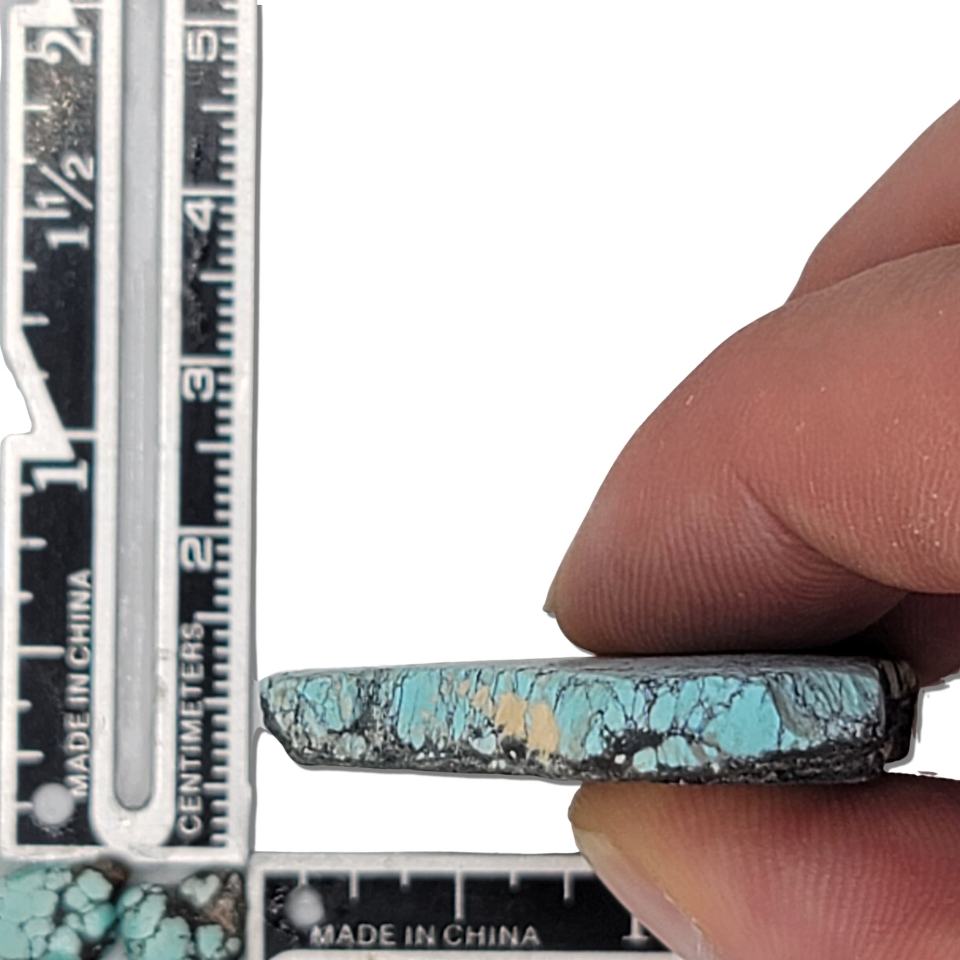 Single rough turquoise stone with vibrant blue webbing and earthy matrix, approx. 4 cm x 3 cm, www.naturalturquoise.com