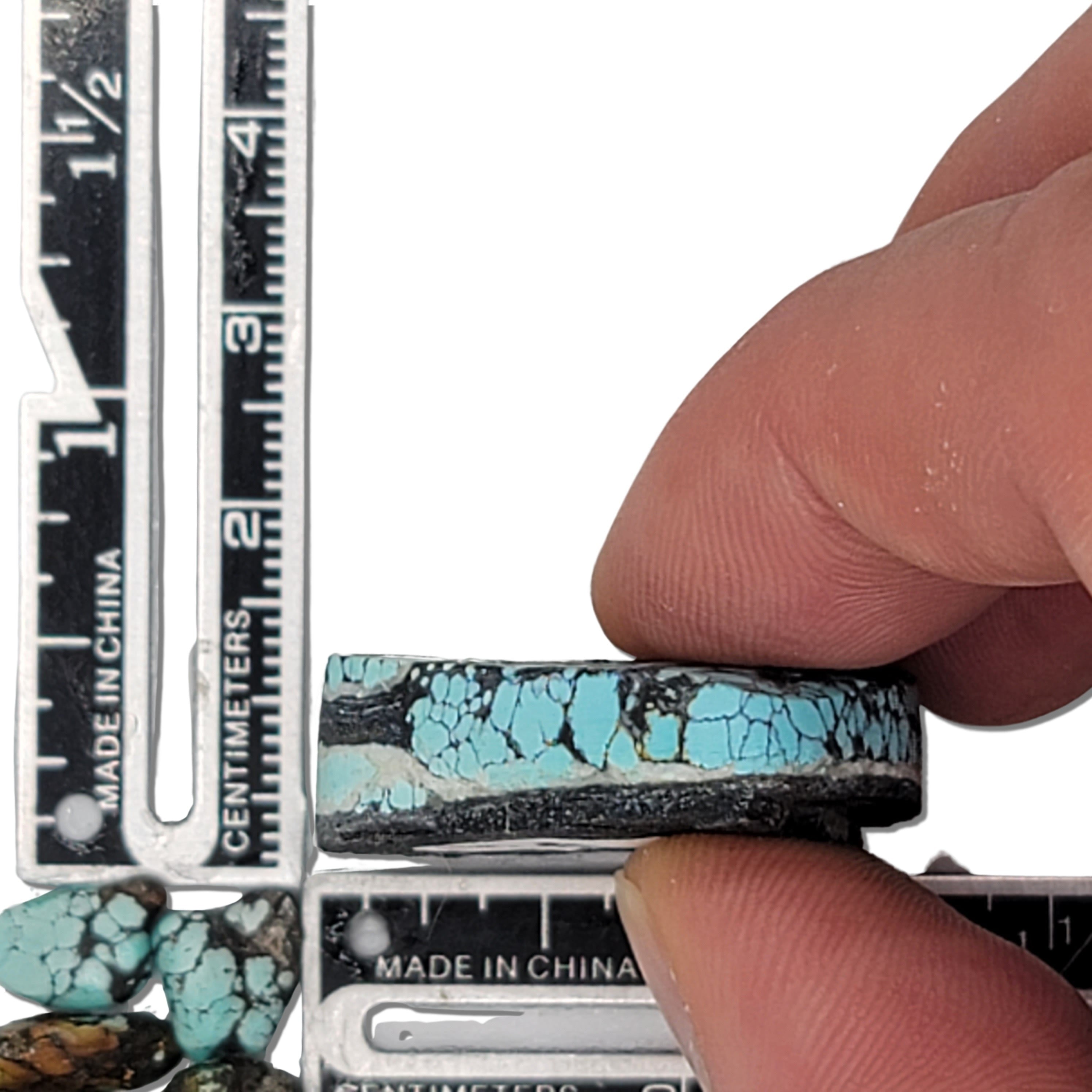 44.6 ct hotsell (47x18x5 mm) 100% Natural High Grade Qinggu Mine (Hubei) Turquoise Gemstone # IY 60